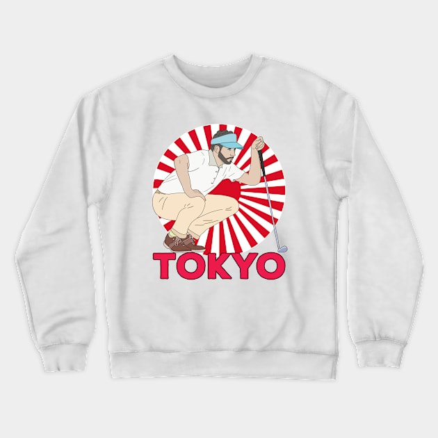 Tokyo Golf Crewneck Sweatshirt by DiegoCarvalho